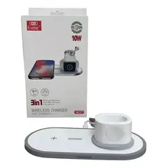 GENERICO - Cargador 3 En 1 Compatible iPhone Apple Watch Audífonos