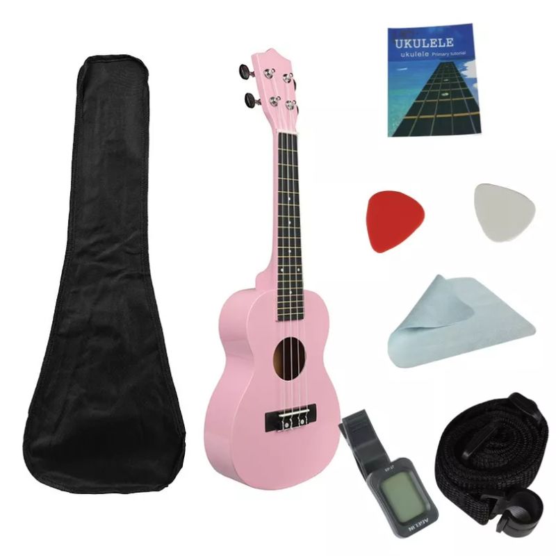 GENERICO - Pack Ukelele 23soprano+funda+a+cuerdas Aquila ROSA