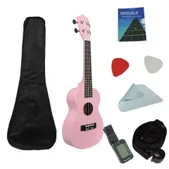 GENERICO - Pack Ukelele 23soprano+funda+a+cuerdas Aquila ROSA