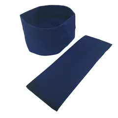 GENERICO - CINTILLO STRECH 7CM AZUL MARINO X12 UNI