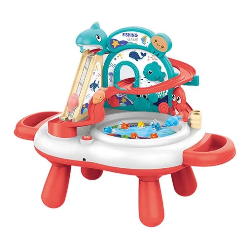 GENERICO - Juguete Mesa De Pesca Con Accesorios Rosado Infantil