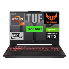 ASUS - Notebook Tuf A15 144hz Ryzen 7 6800hs SSD 512GB 16gb DDR5 NVIDIA Rtx 2050