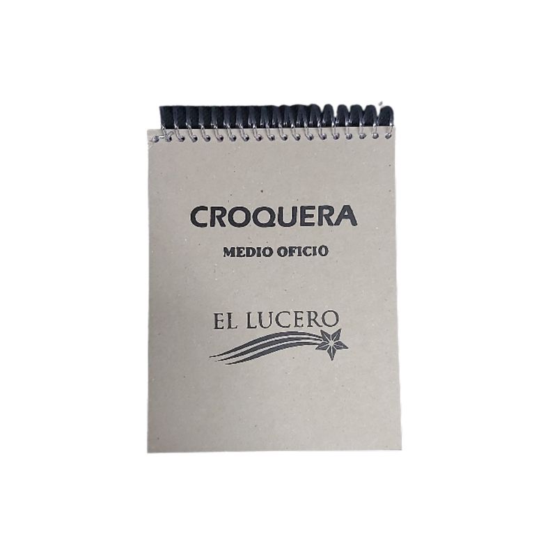 GENERICO - Croquera Medio Oficio 16x21 100 Hojas Lucero