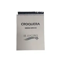 GENERICO - Croquera Medio Oficio 16x21 100 Hojas Lucero