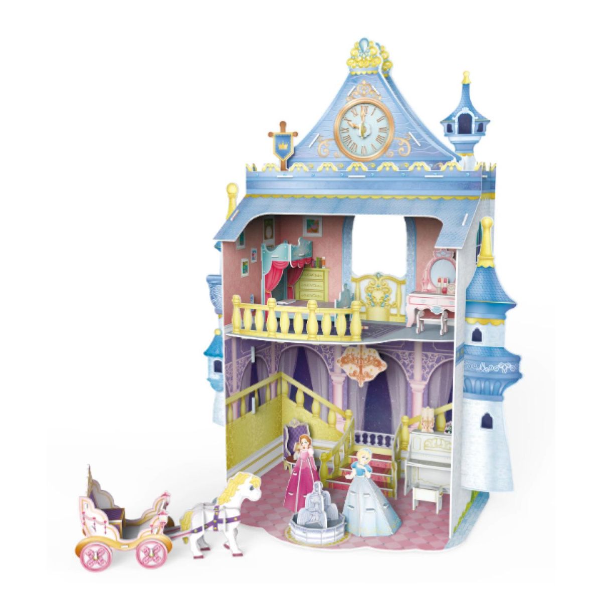 GENERICO - Juguete Castillo Armable Cuento De Hadas 3D Con Accesorios