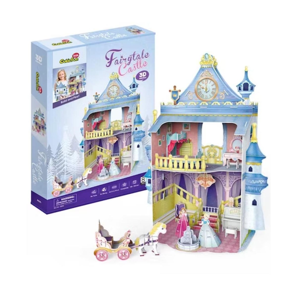 GENERICO - Juguete Castillo Armable Cuento De Hadas 3D Con Accesorios