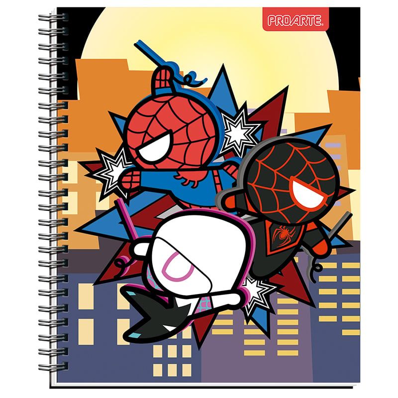 PROARTE - Pack 10 Cuadernos Univer. Proarte 7mm 100hjs Marvel Kawaii