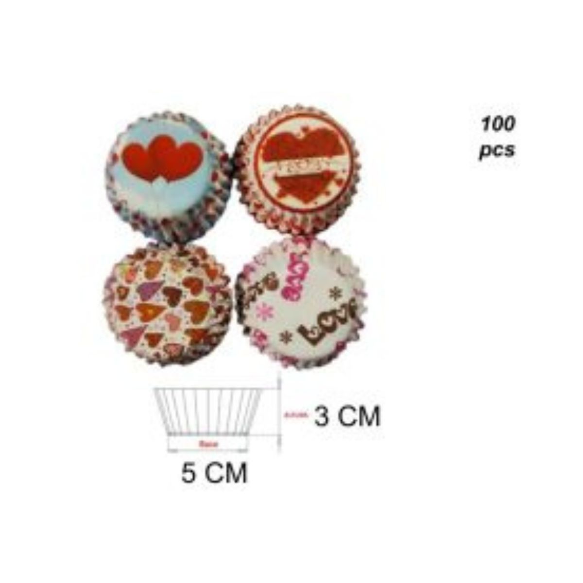 GENERICO - CAPSULAS 100 PCS 5 CM X 3 CM