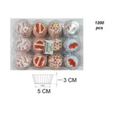 GENERICO - CAPSULAS 1200 PCS 5 CM X 3 CM