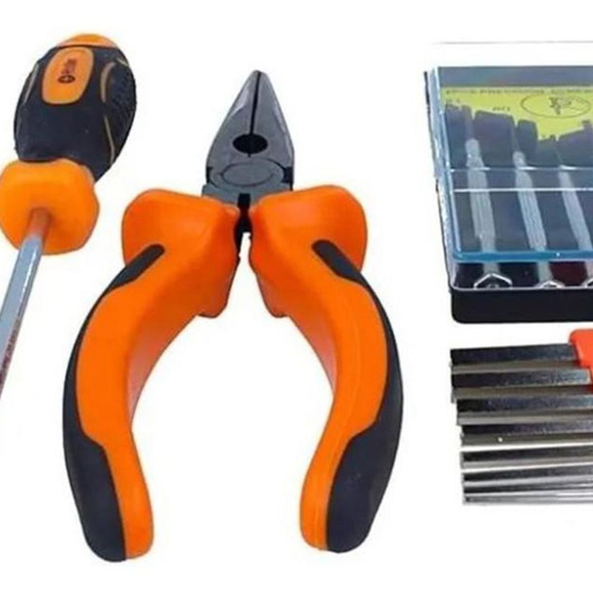 IMPORTCLICK - Kit Herramientas Desatornilladores Precisión 17 Piezas - Naranjo