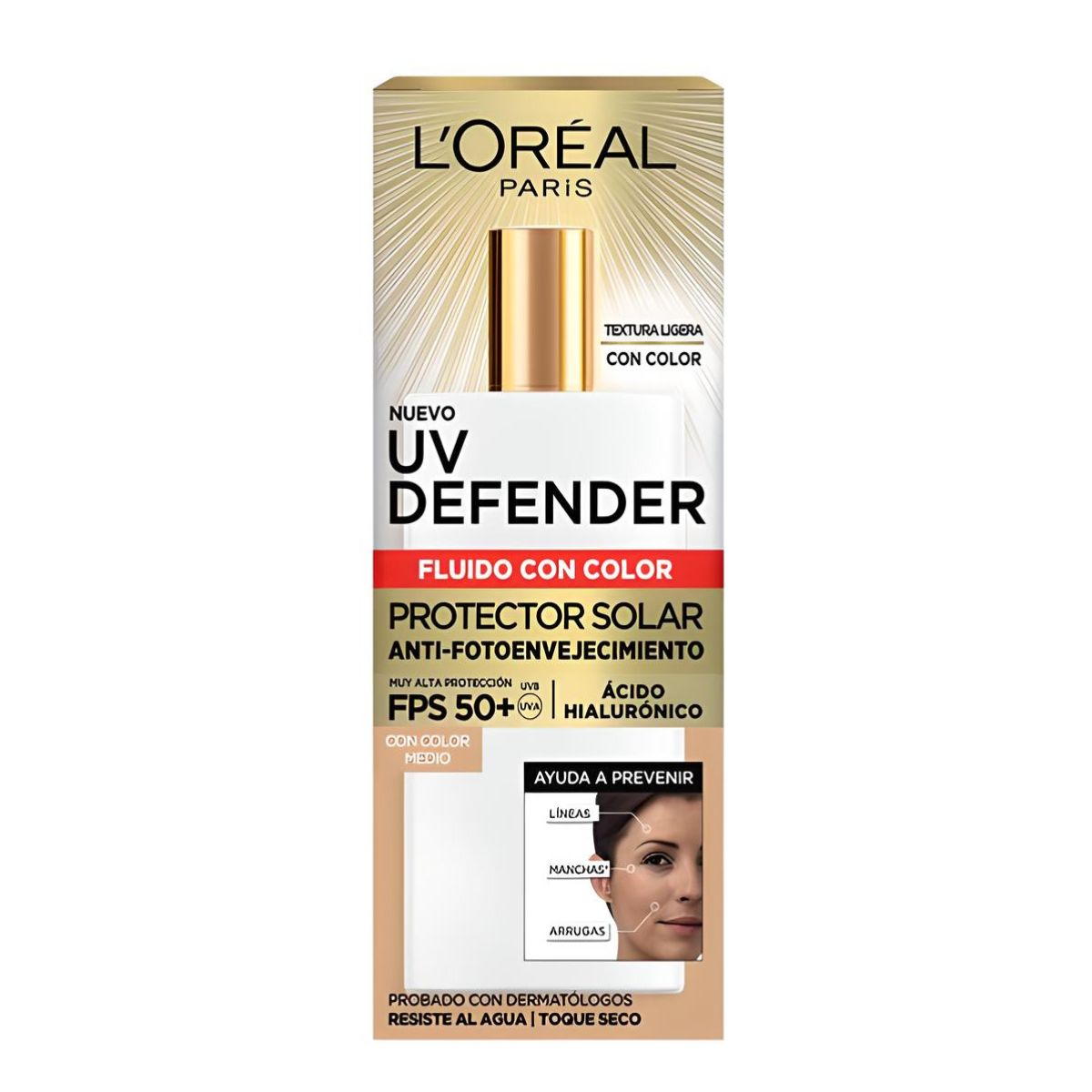 LOREAL PARIS - LOREAL Bloqueador Solar Facial Uv Defender Loreal F50