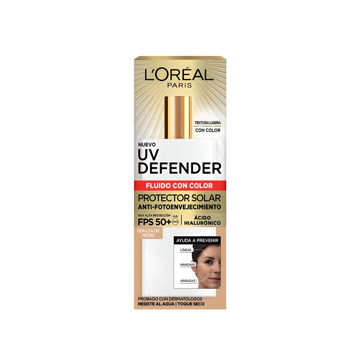 LOREAL PARIS - LOREAL Bloqueador Solar Facial Uv Defender Loreal F50