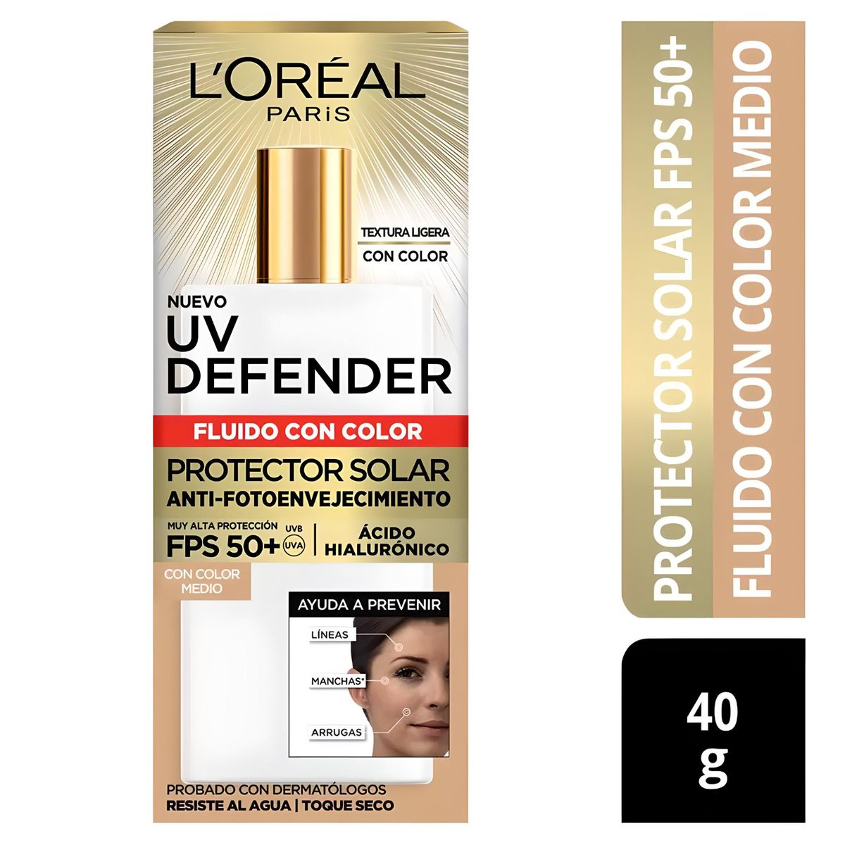LOREAL PARIS - LOREAL Bloqueador Solar Facial Uv Defender Loreal F50