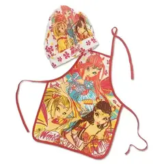 GENERICO - SET de delantal y gorro Chef para niñas WINX CLUB
