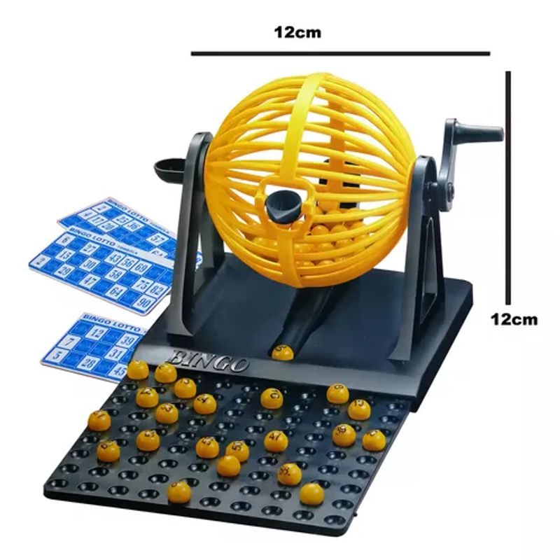 GENERICO - Bingo Tombola 90 Numeros 12 Tarjetas - 1unid