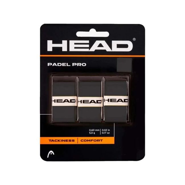 HEAD - Overgrip Head Padel Pro Negro X3