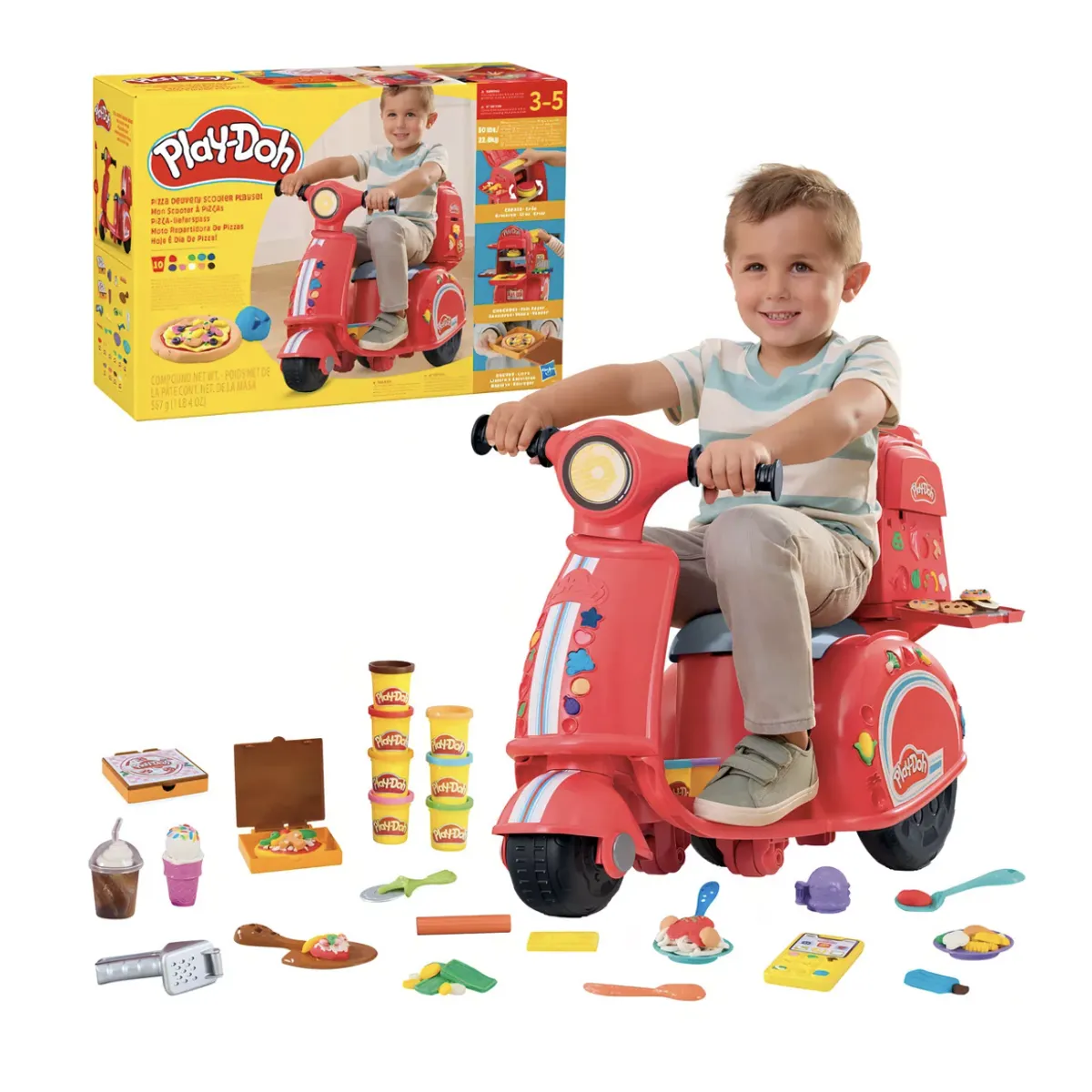 PLAY DOH - Play Doh Moto Scooter Repartidor De Pizzas Regalo Navidad