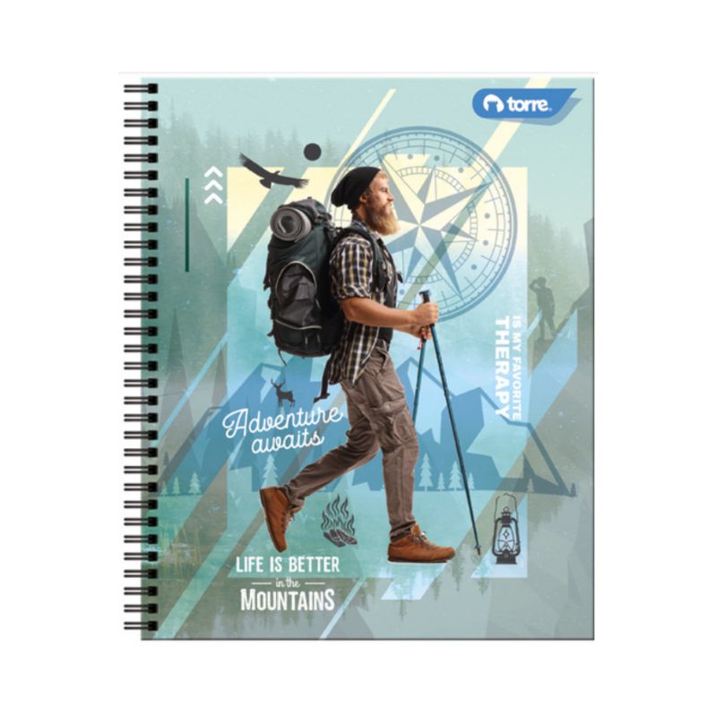 TORRE - Pack 10 Cuadernos Univer. Torre 7mm 100hjs Lito Hombre