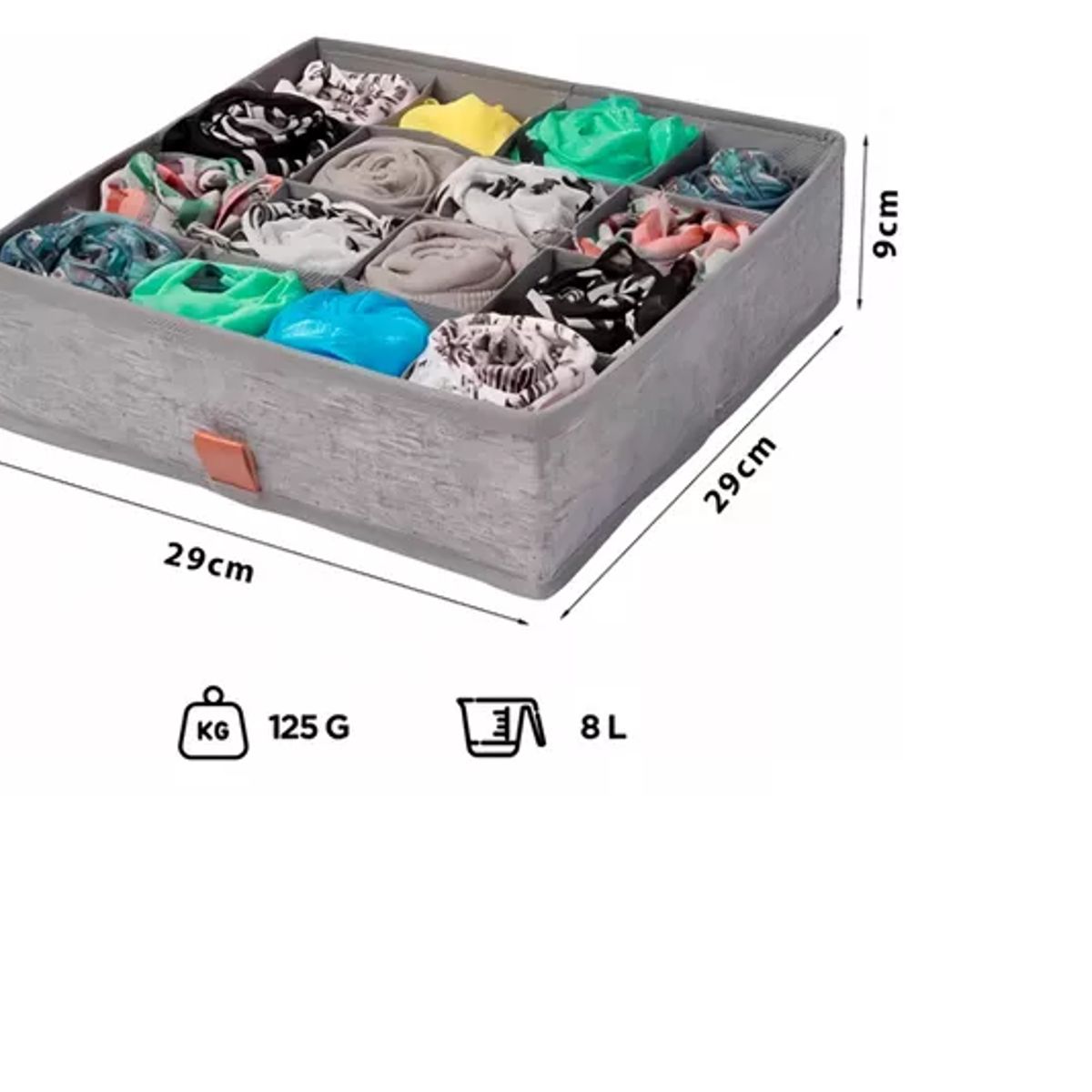 GENERICO - Organizador 16 Divisiones Ropa Interior Accesorio Calcetines