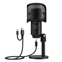 FIFINE - Micrófono Gaming K683B USB Tipo C