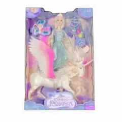 GENERICO - Muñeca Princesa c Pegaso y Accesorios 45cmx10cmx30cm