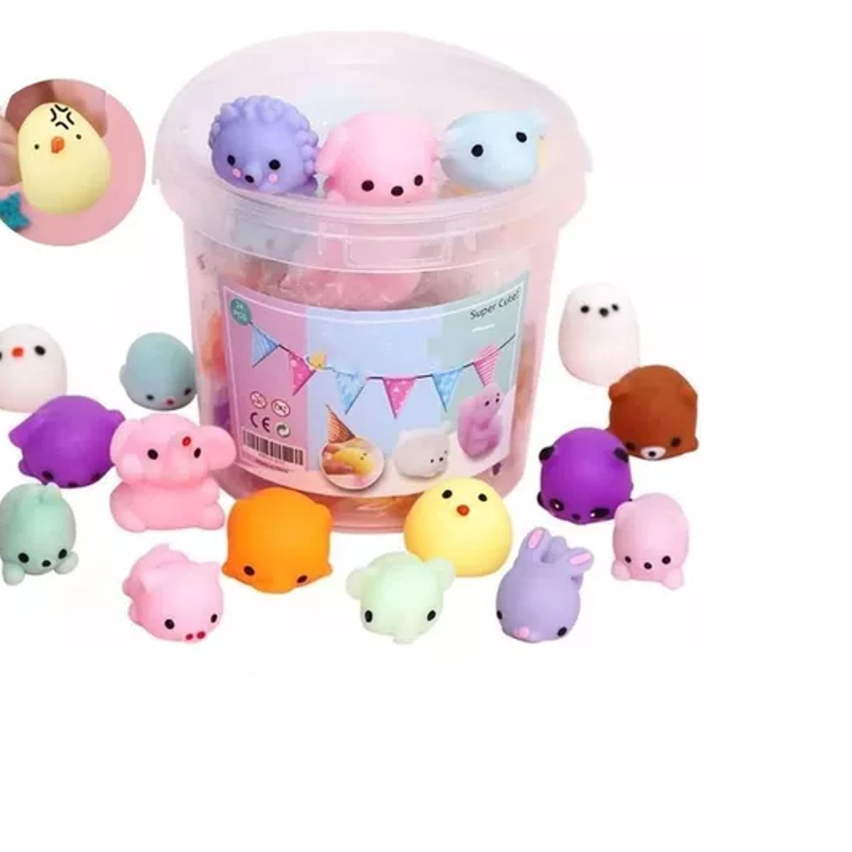 GENERICO - Pack 36 Unidades Toy Antiestress Mochi Juguete Surtidos