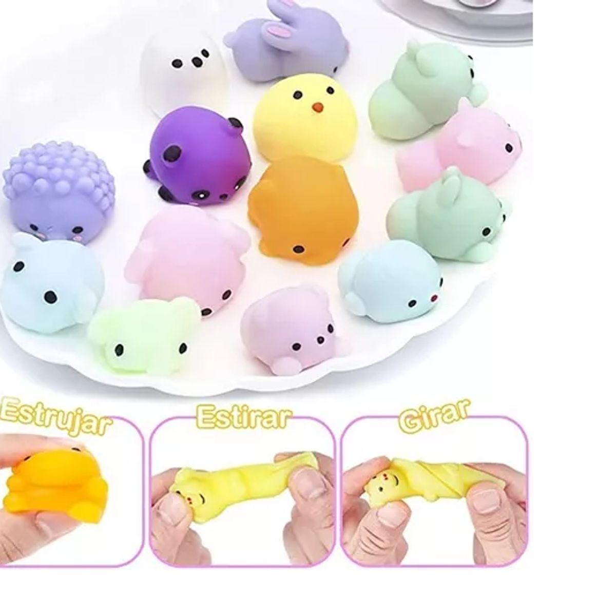 GENERICO - Pack 36 Unidades Toy Antiestress Mochi Juguete Surtidos