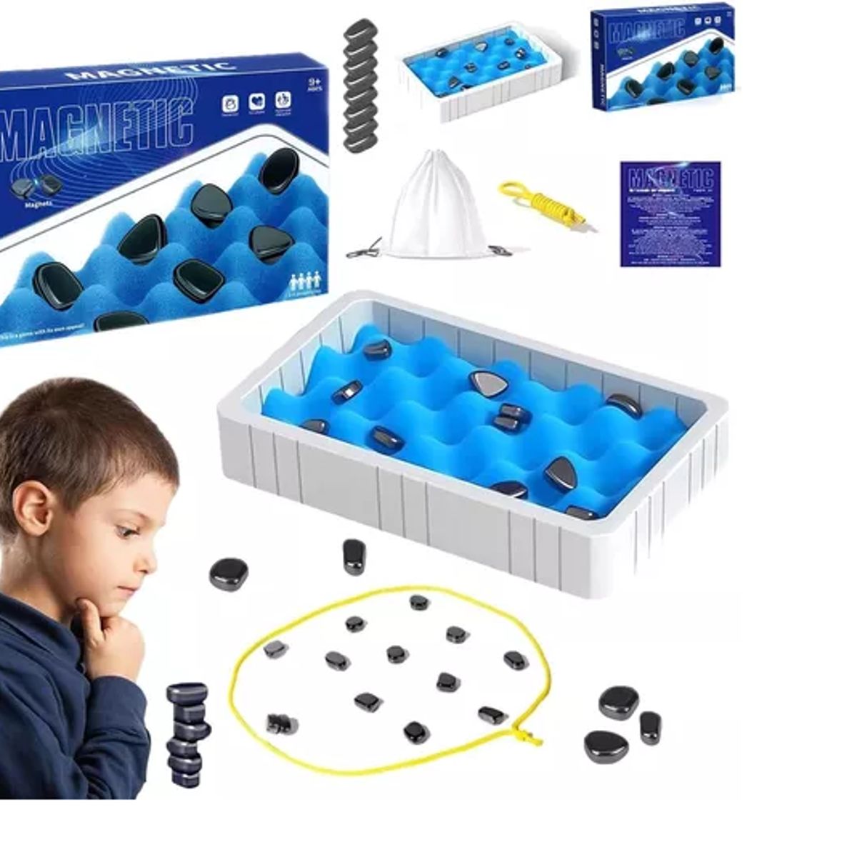 GENERICO - Juego Mesa Damas Magnétic Niños Con Tablero Y Piezas Ajedrez