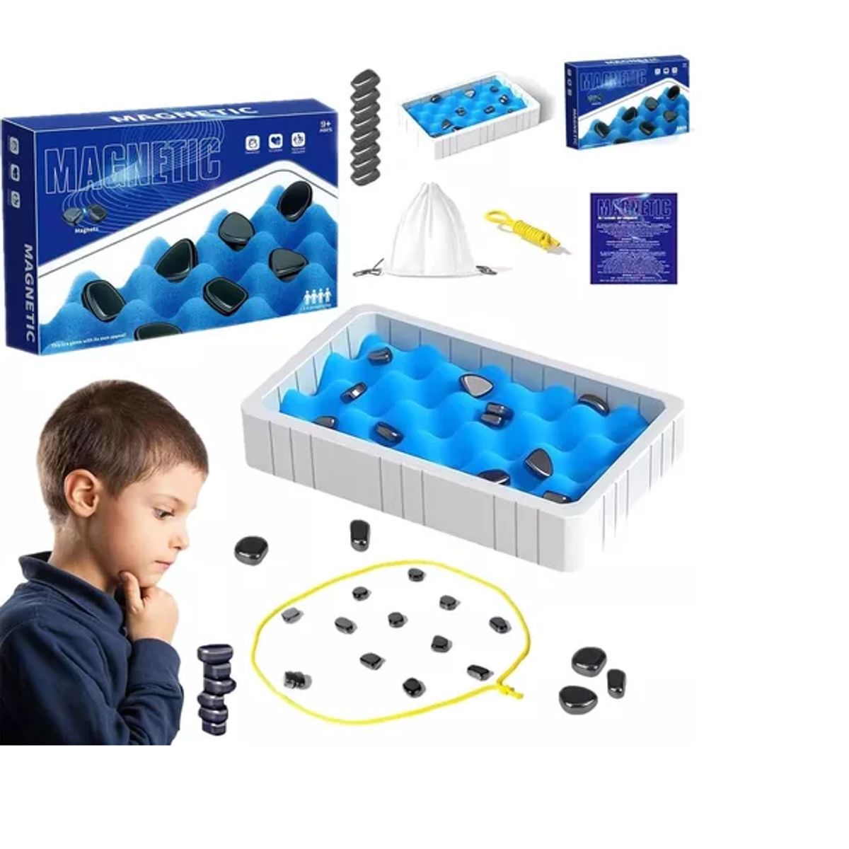 GENERICO - Juego Mesa Damas Magnétic Niños Con Tablero Y Piezas Ajedrez