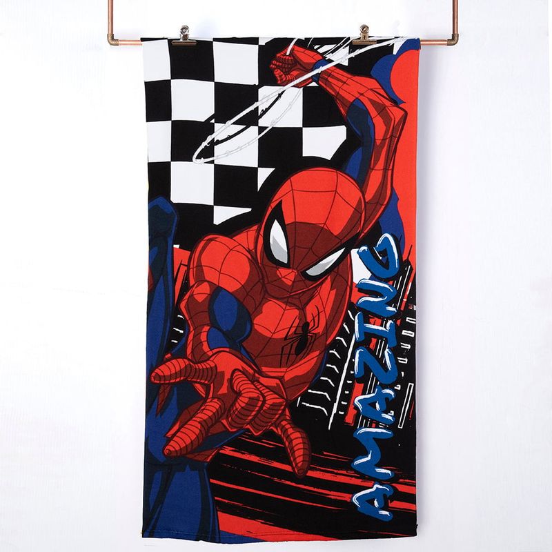 MASHINI - Toalla Playa con Bolso Spiderman Amazing