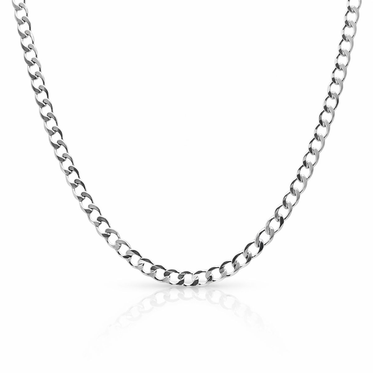 JOYAS MYTOKE - Cadena Grumet 60cm Plata 925 Hipoalergenica Hombre