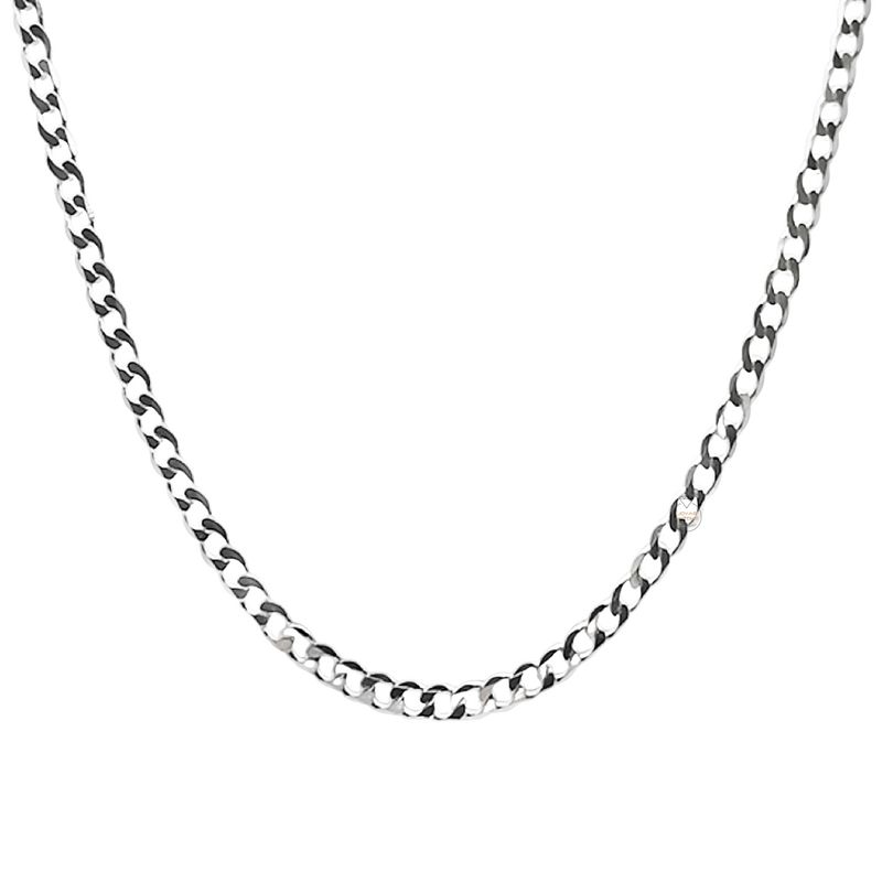 JOYAS MYTOKE - Cadena Grumet 60cm Plata 925 Hipoalergenica Hombre Joven