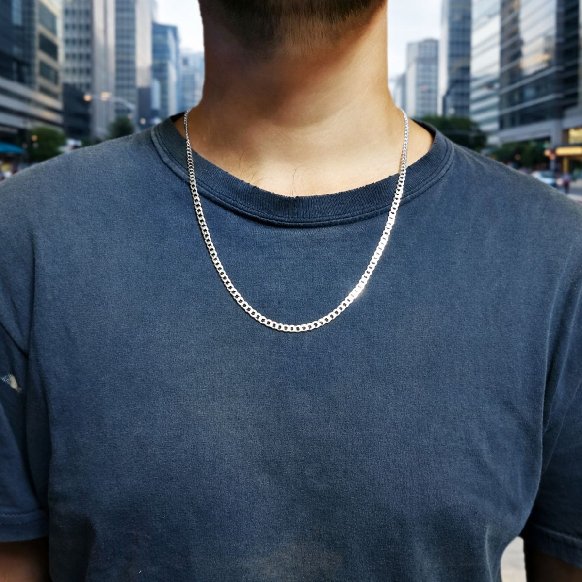 JOYAS MYTOKE - Cadena Grumet 60cm Plata 925 Hipoalergenica Hombre