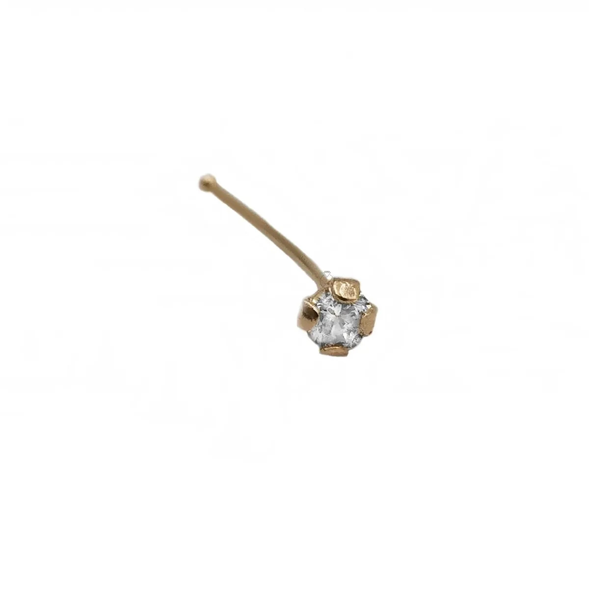 JOYAS MYTOKE - Piercing Nariz Oro 18 Kilates Piedra Circon Unisex