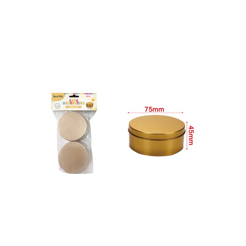 GENERICO - LATA DECORATIVA 1 PCS 75 MM X 45 MM