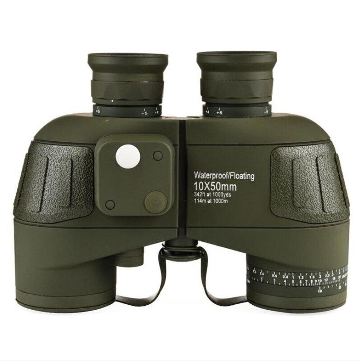 GENERICO - Binocular Marinos 10X50 Prismáticos Impermeables Brújula Telémetro