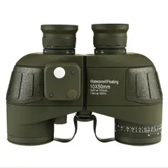 GENERICO - Binocular Marinos 10X50 Prismáticos Impermeables Brújula Telémetro