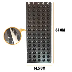 GENERICO - Set Bingo +Tombola acero 20 CM +Cartones +Bolas +Fichas