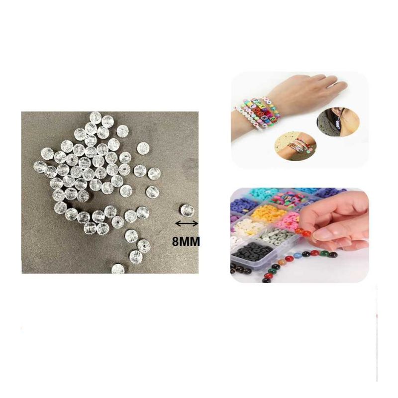 GENERICO - PIEDRAS PARA PULSERAS DESCARTABLES 8 MM