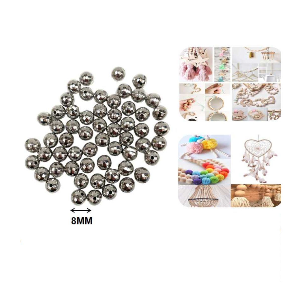 GENERICO - PIEDRAS PARA PULSERAS DESCARTABLES 8 MM