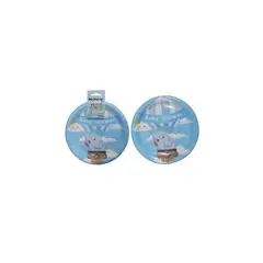GENERICO - Platos De Cartón Baby Shower Elefante Celeste 7 6pcs