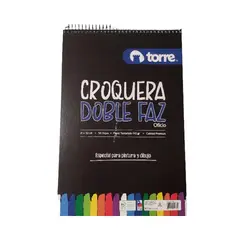 TORRE - Croquera Doble Faz Tamaño Oficio