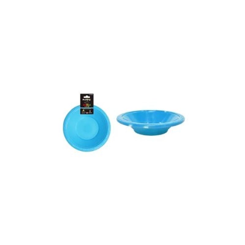 GENERICO - Bowl Plástico Azul 7 Pulgadas 8g 6pcs