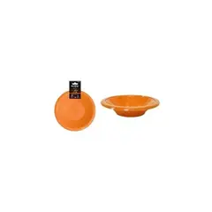 GENERICO - Bowl Plástico Naranja 7 Pulgadas 8g 6pcs