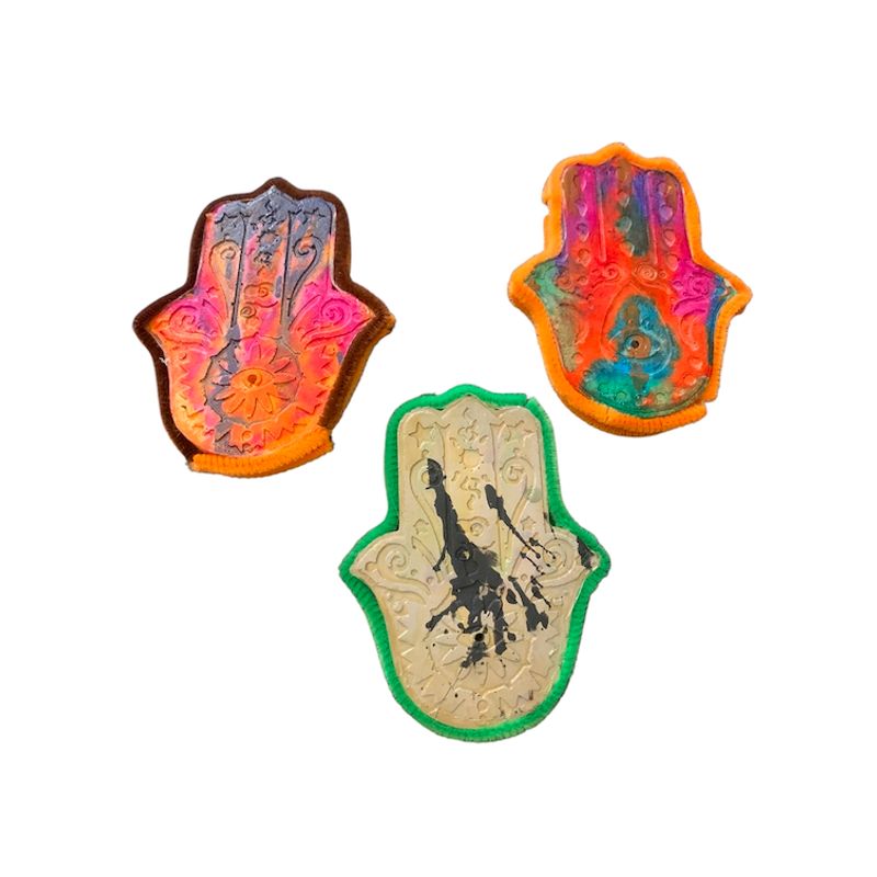 TAROT CHURRUCA OFICIAL - Porta incienso set incluye 3 porta incienso mano de fátima