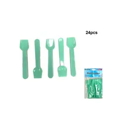 GENERICO - CUBIERTOS DESCARTABLES 24 PCS 9 CM