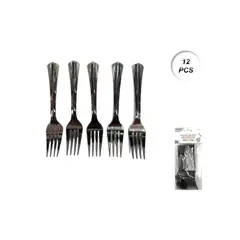 GENERICO - CUBIERTOS DESCARTABLES 12 PCS 15 CM
