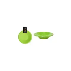 GENERICO - Bowl Plástico Verde 7 Pulgadas 8g 6pcs