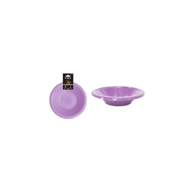 GENERICO - Bowl Plástico Lila 7 Pulgadas 8g 6pcs