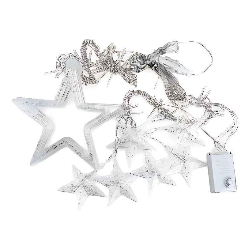 GENERICO - Luces De Estrellas Guirnaldas Cascadas Navidad 3 Metros